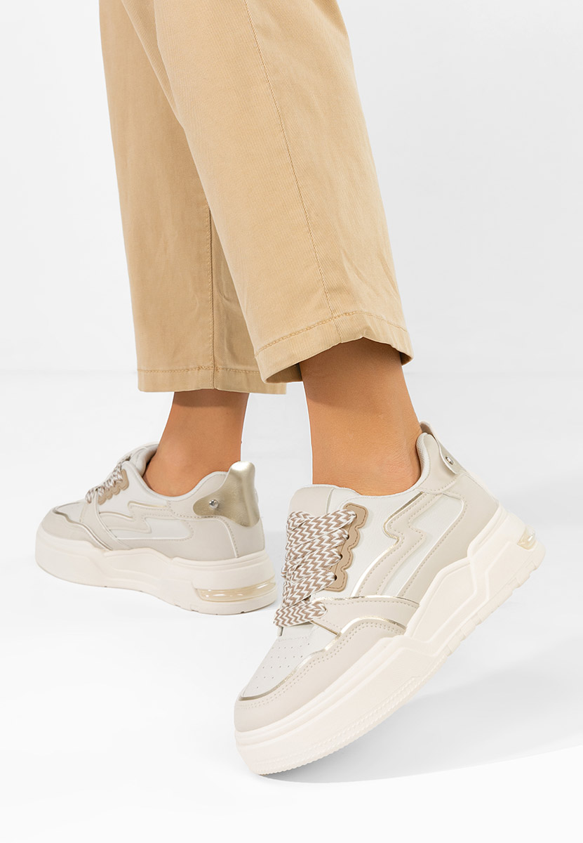 Sneakers con plateau Atanasia beige