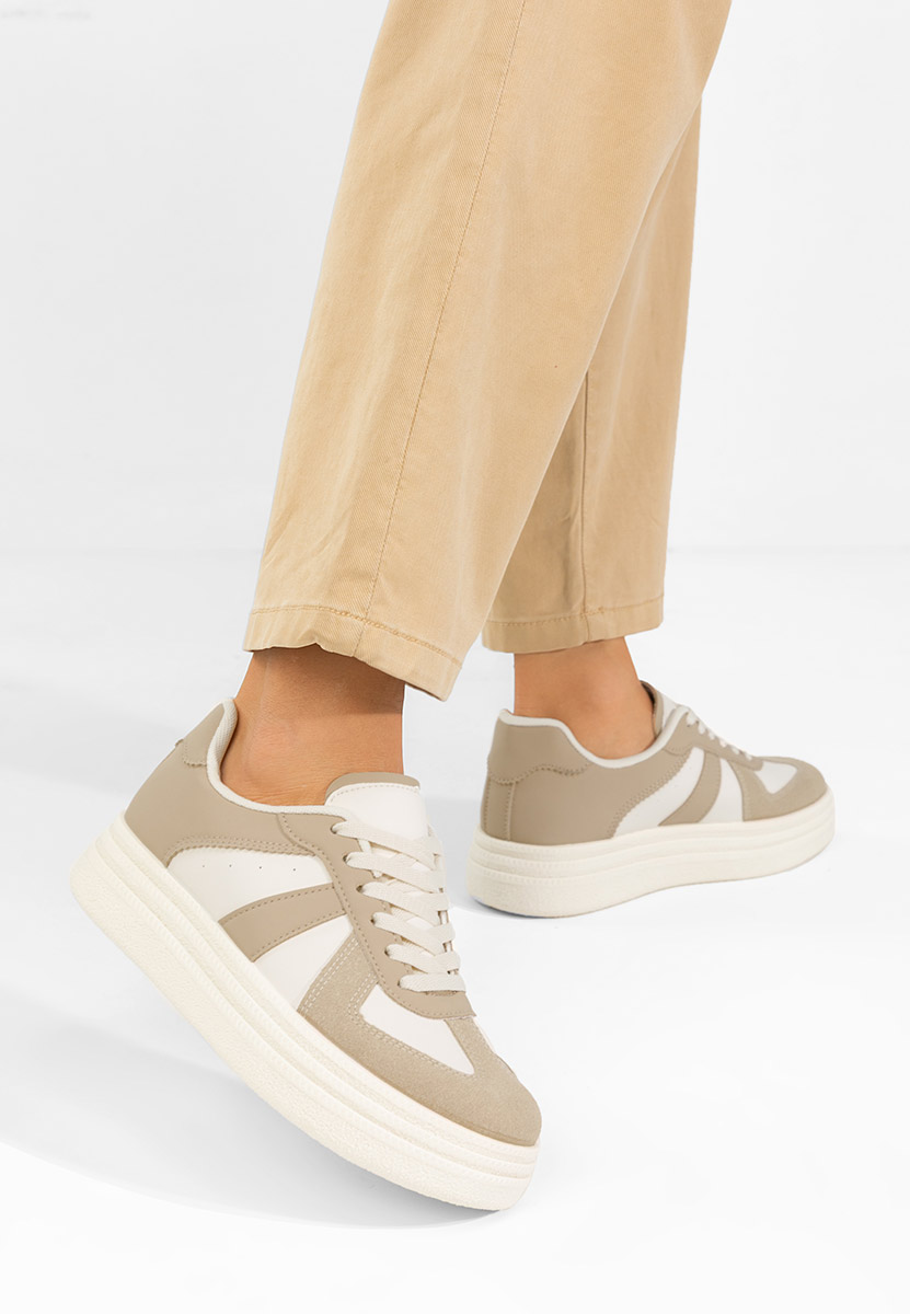 Sneakers con plateau Serinia cachi