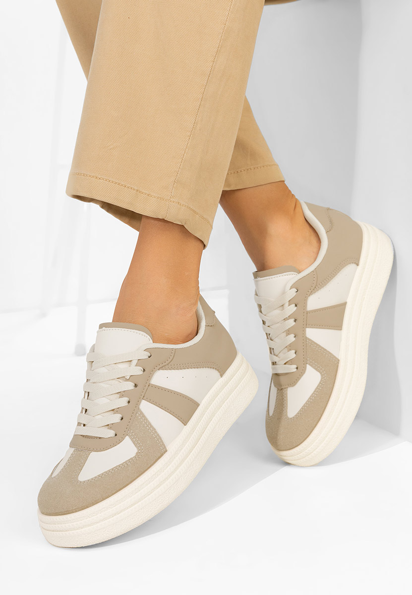Sneakers con plateau Serinia cachi