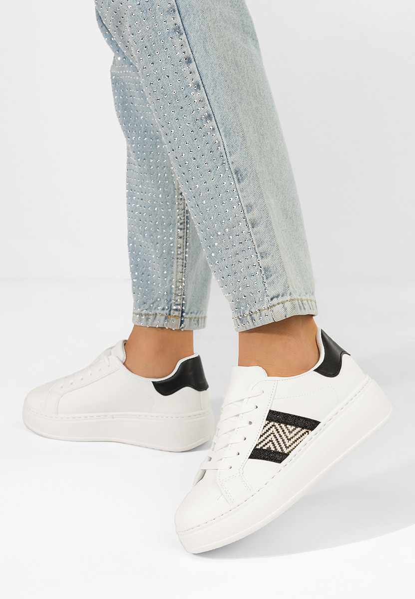 Sneakers con plateau Atenia V2 bianchi