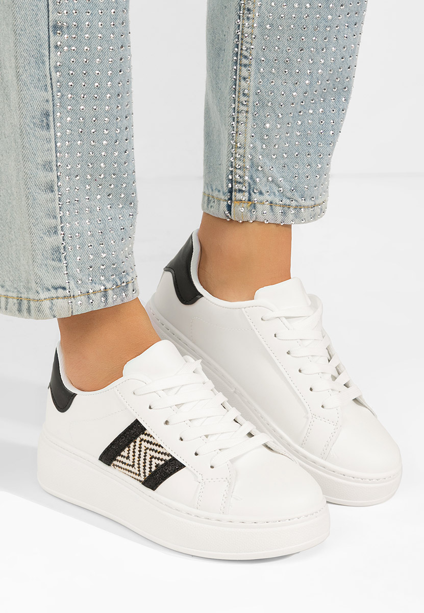 Sneakers con plateau Atenia V2 bianchi