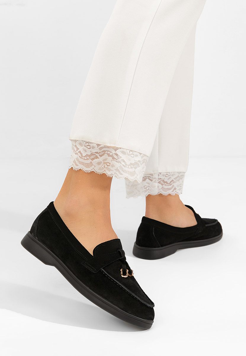 Mocassini donna pelle Ortansa nero