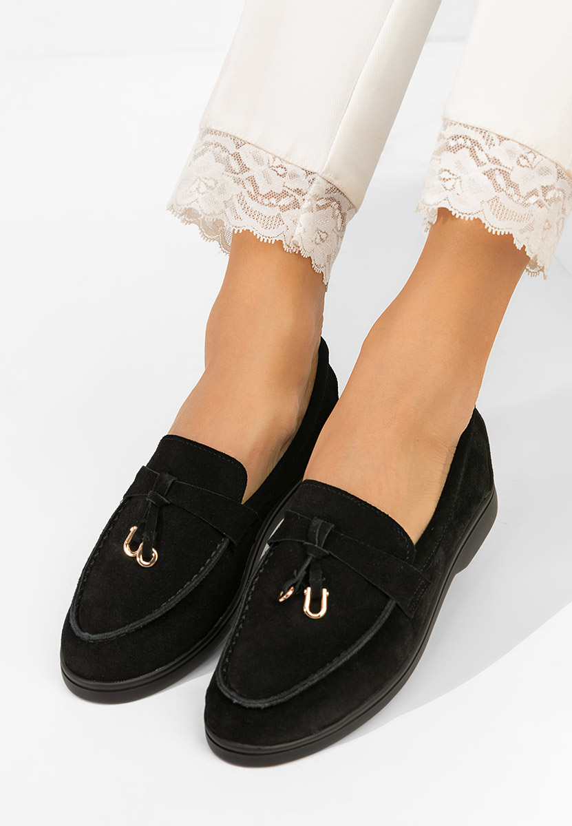 Mocassini donna pelle Ortansa nero