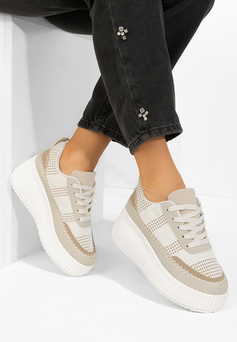 Sneakers con plateau Tamylsa beige