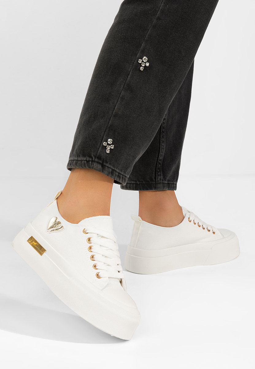 Sneakers con plateau Inimia bianchi