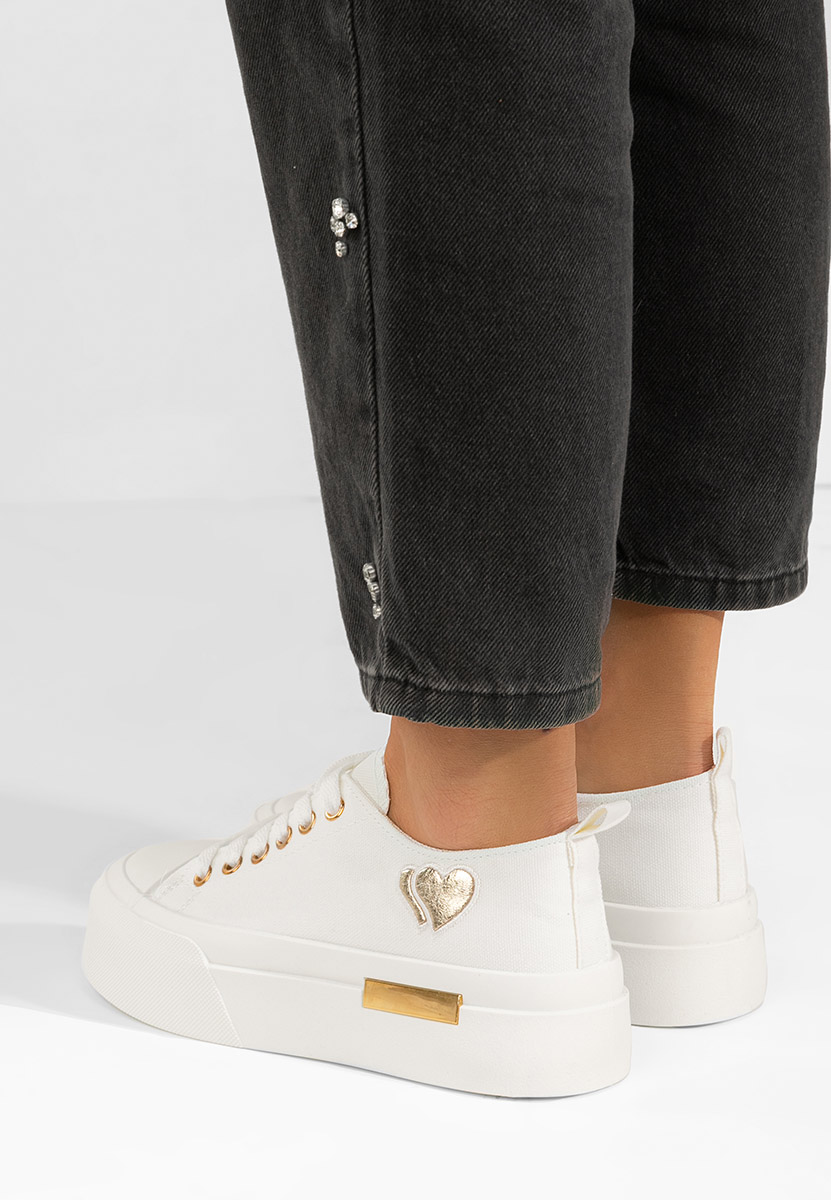 Sneakers con plateau Inimia bianchi