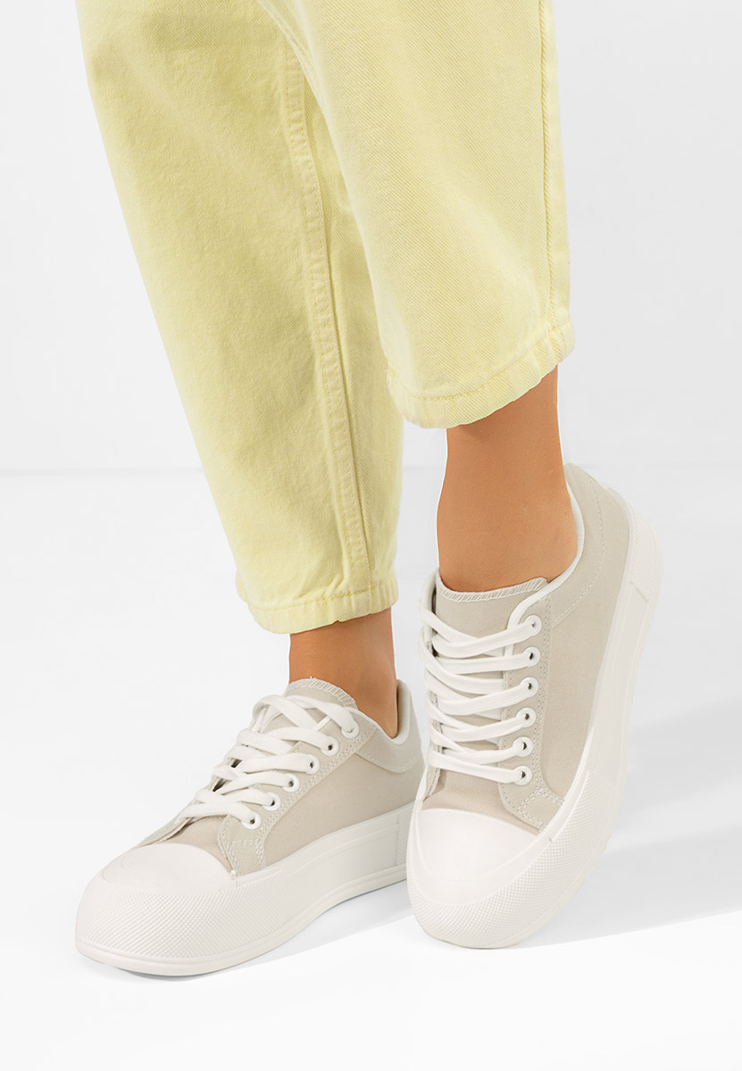 Scarpe da ginnastica con piattaforma Antonea beige