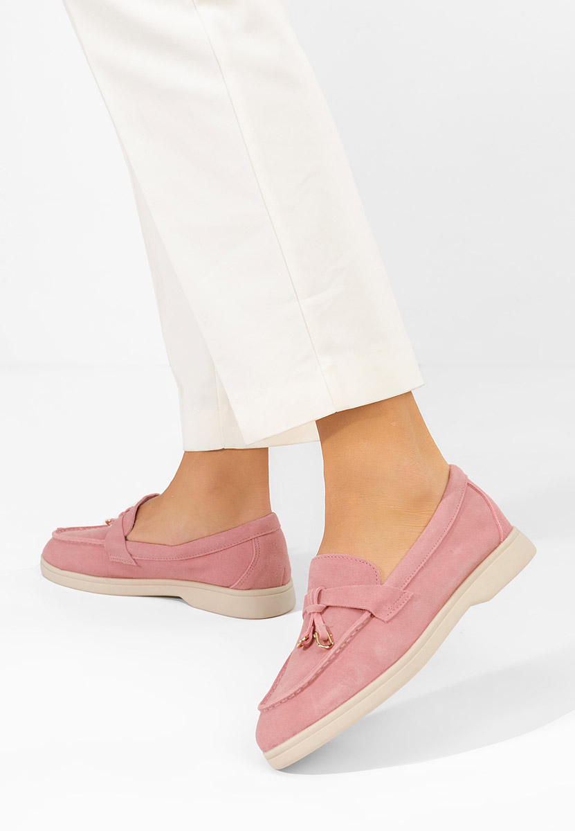 Mocassini donna pelle Ortansa rosa