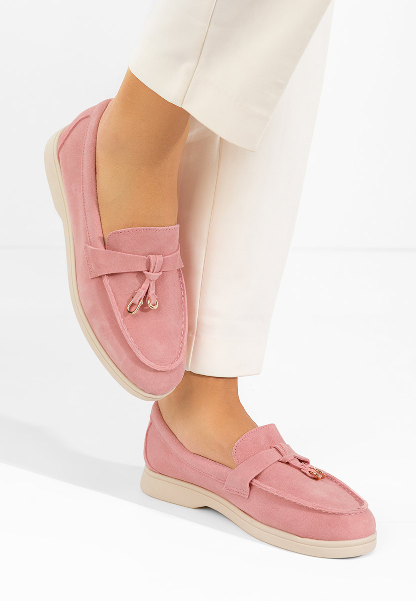 Mocassini donna pelle Ortansa rosa