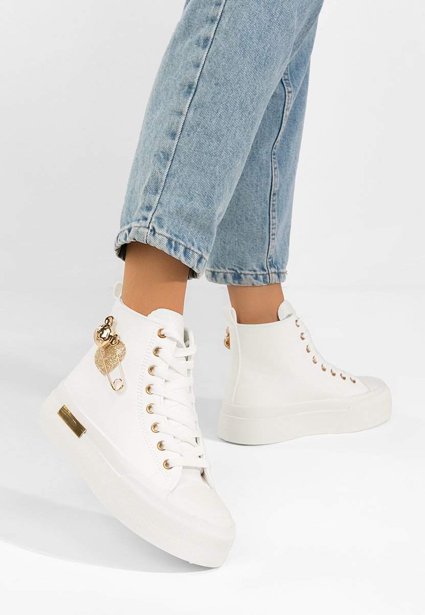 Scarpe da ginnastica High-Top Irlanda bianchi