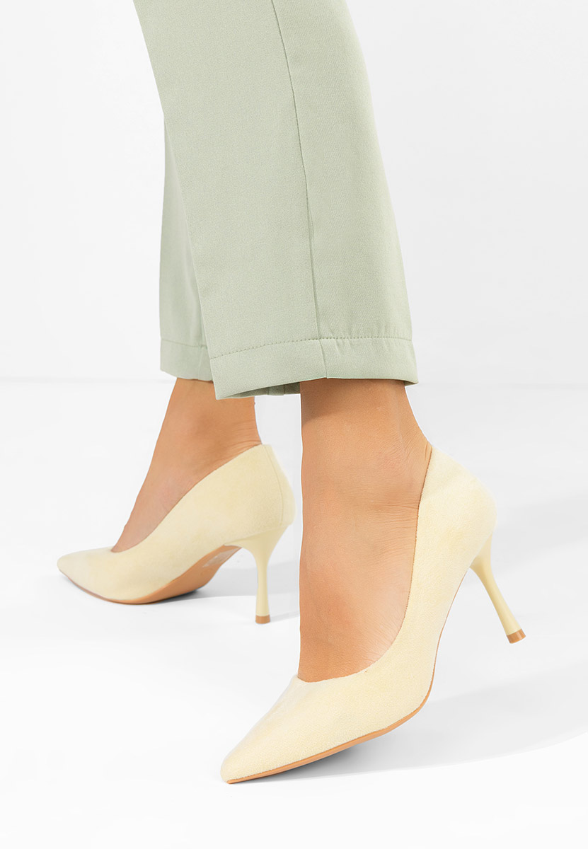 Décolleté tacco a spillo Antoneia gialli