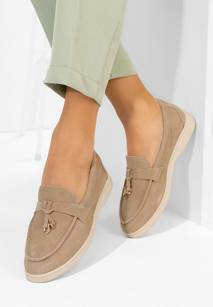 Mocassini donna pelle Ortansa camel