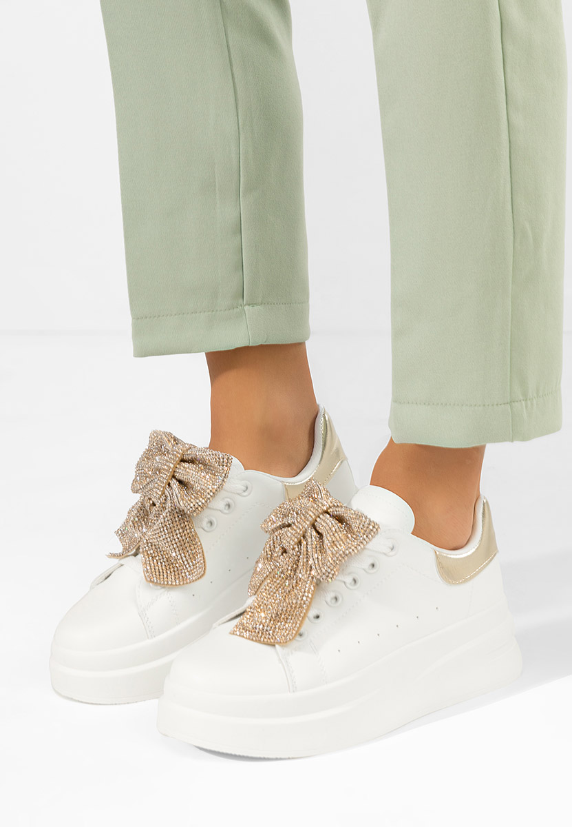 Sneakers con plateau Anitta oro