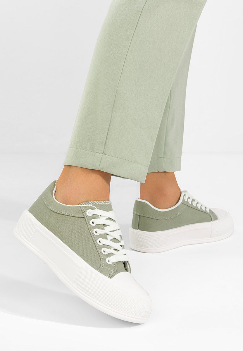 Scarpe da ginnastica con piattaforma Antonea verdi