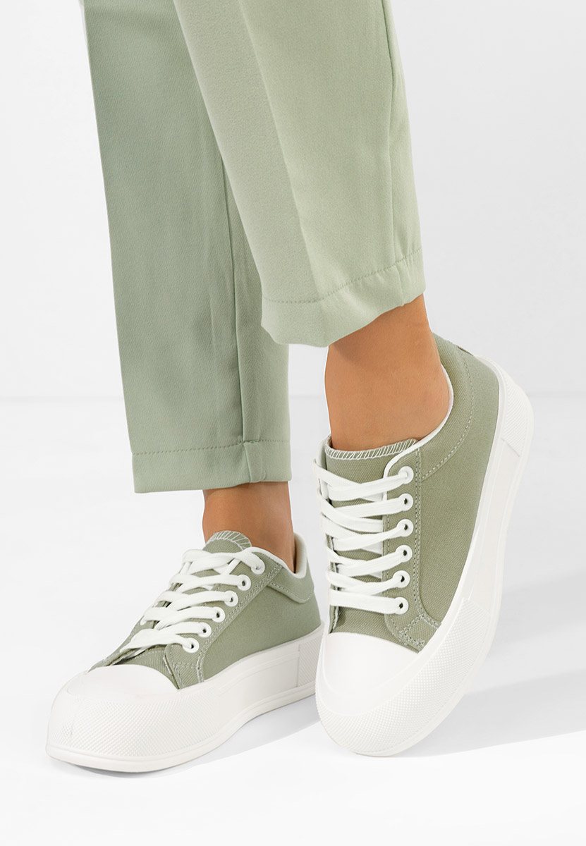 Scarpe da ginnastica con piattaforma Antonea verdi