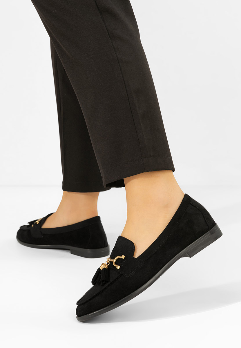 Mocassini da donna Reeia nero