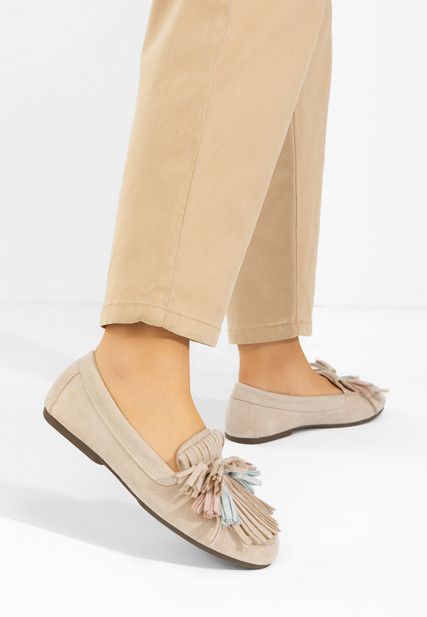Mocassini da donna Sedania beige