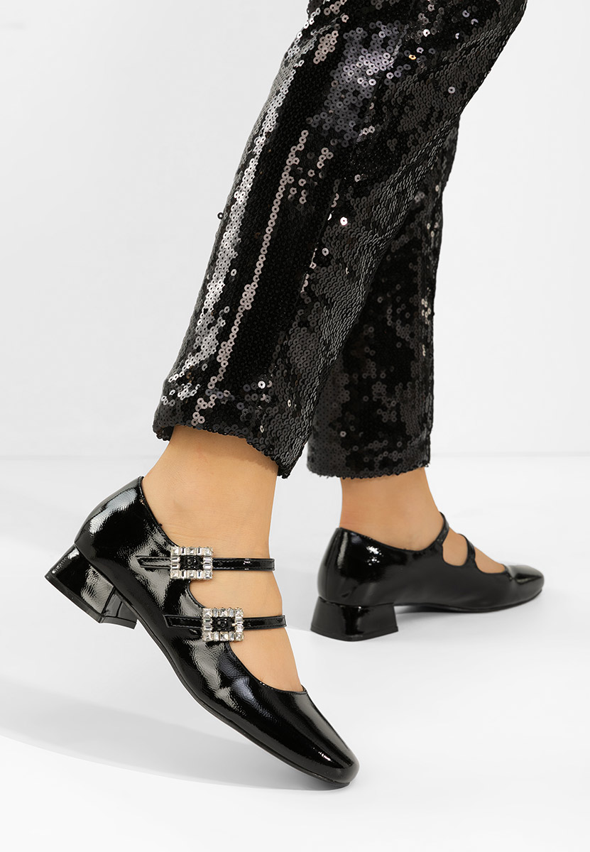 Décolleté tacco basso Hrida nero