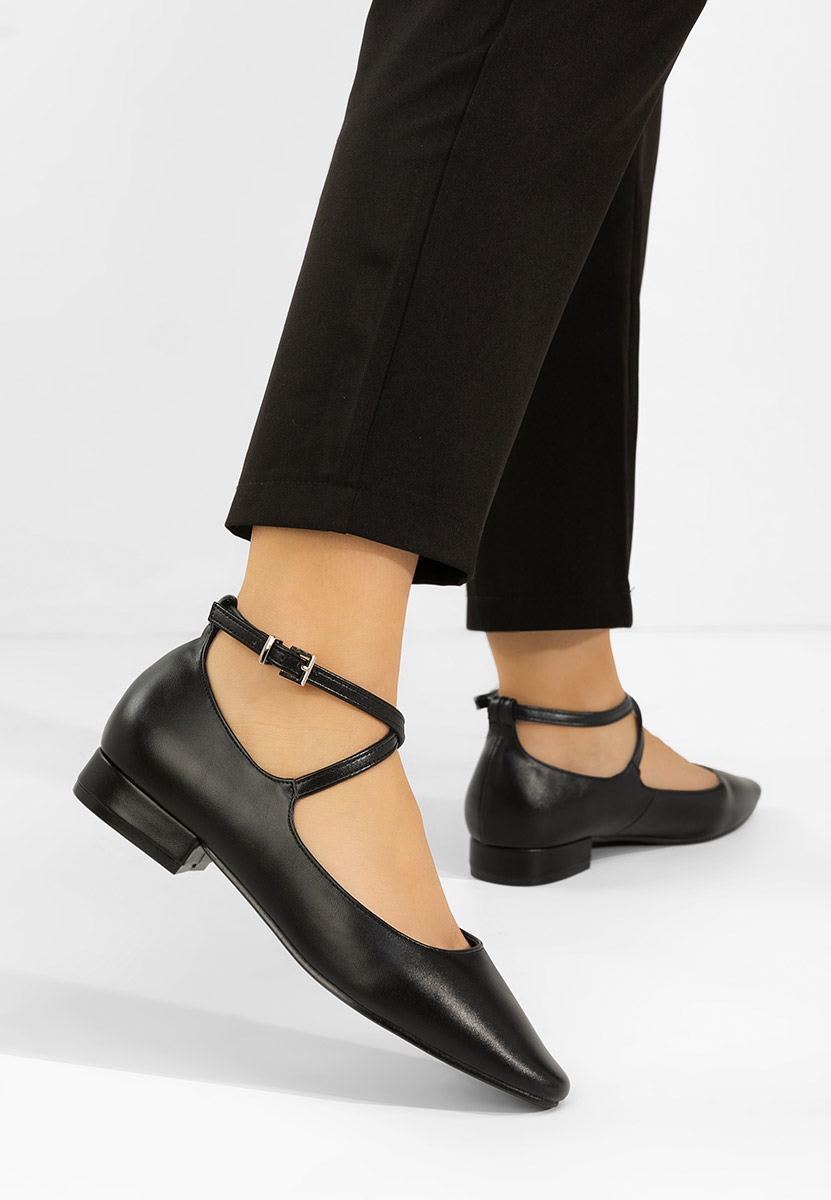 Décolleté tacco basso Hurania nero