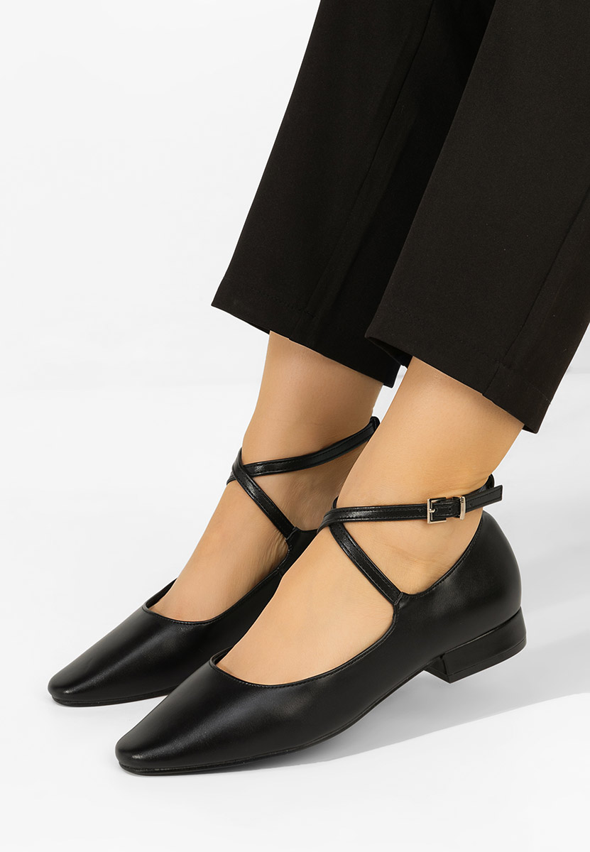 Décolleté tacco basso Hurania nero