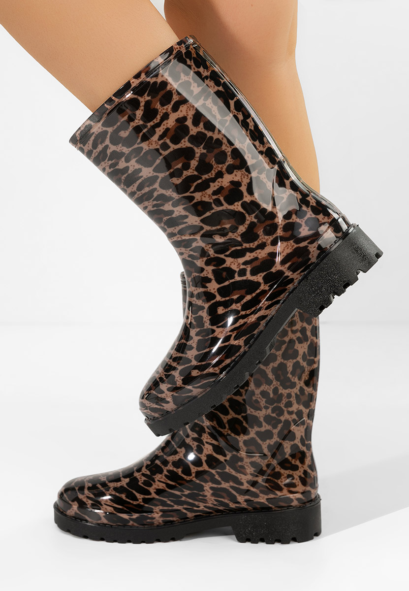 Stivali di gomma donna Jalena leopardi