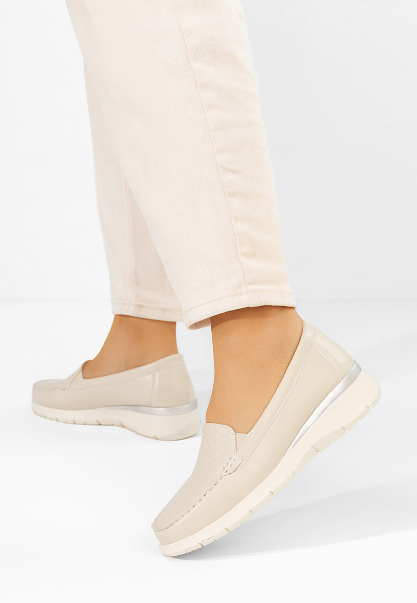Mocassini da donna Seona beige