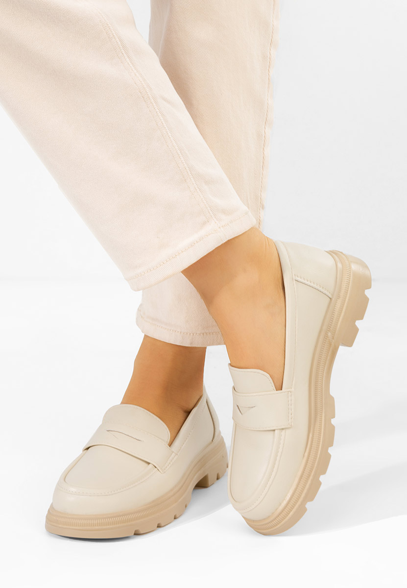 Mocassini da donna Danielia beige