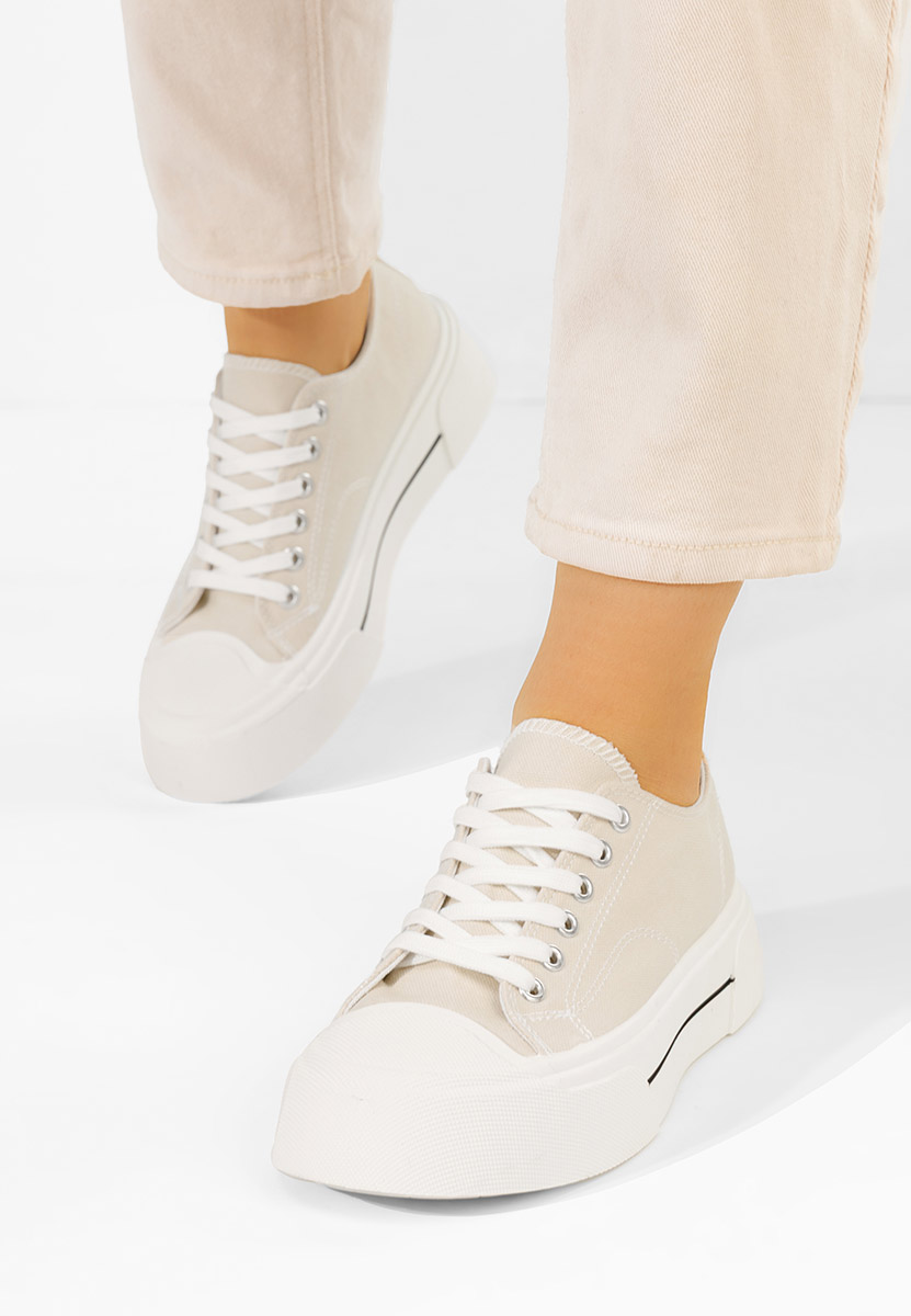 Scarpe da ginnastica donna Jessia beige