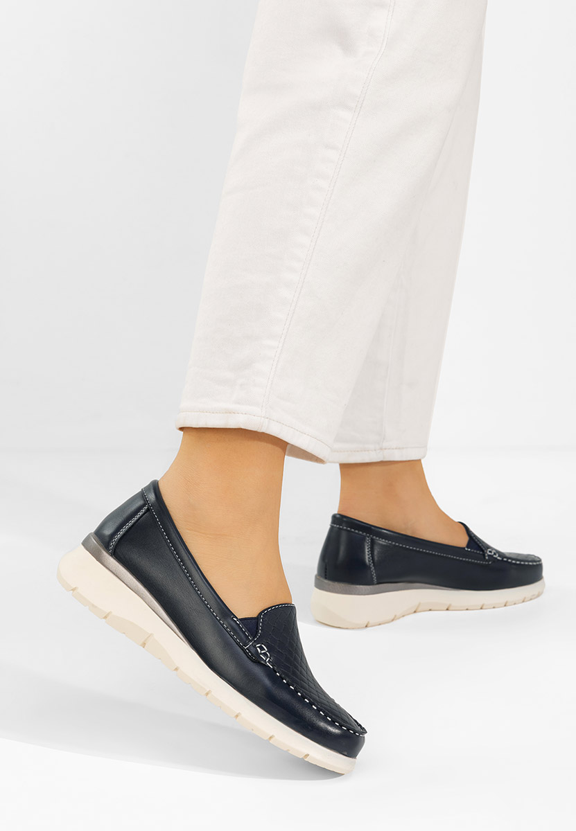 Mocassini da donna Seona blu marine