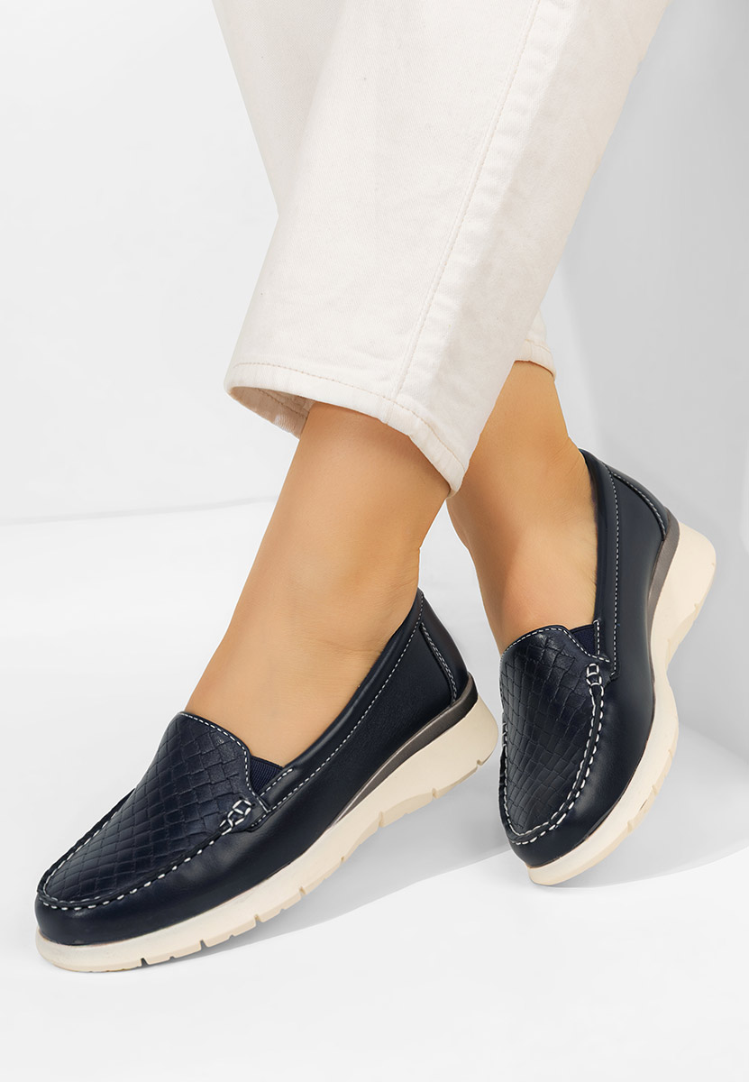 Mocassini da donna Seona blu marine