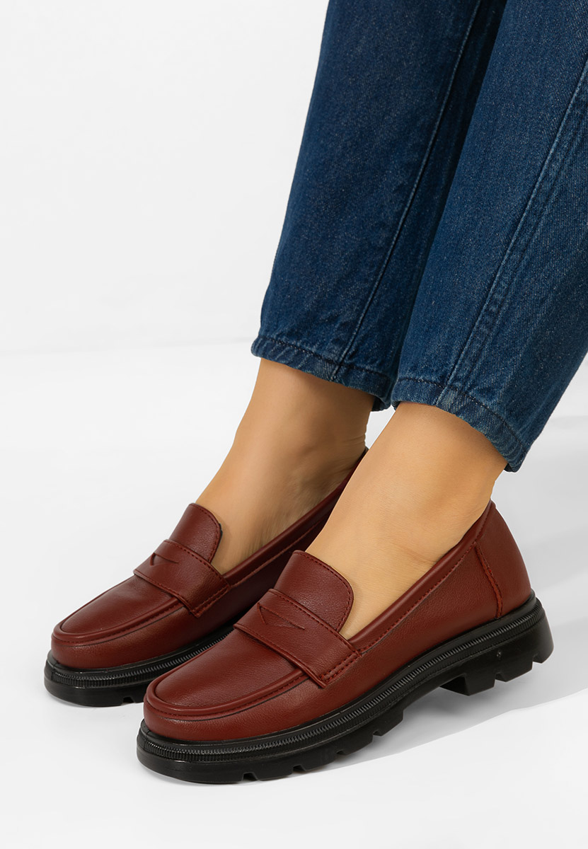 Mocassini da donna Danielia granata