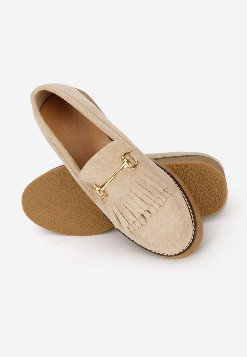 Mocassini da donna Kemily beige