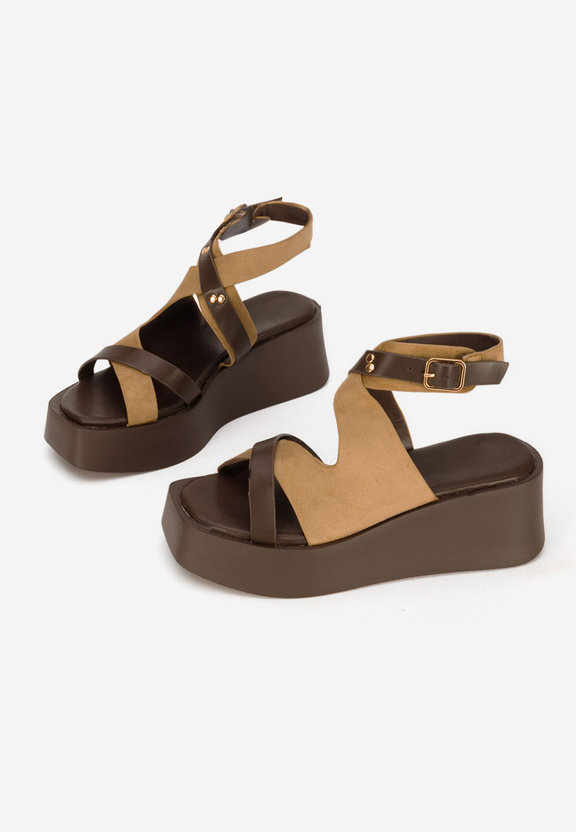 Sandali platform Kataline cachi