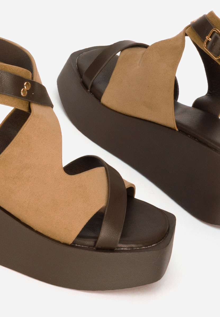 Sandali platform Kataline cachi