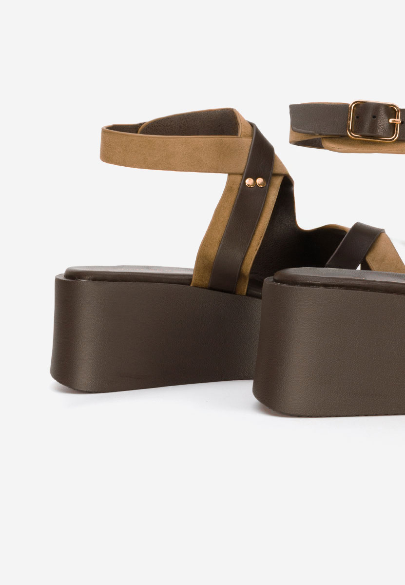 Sandali platform Kataline cachi