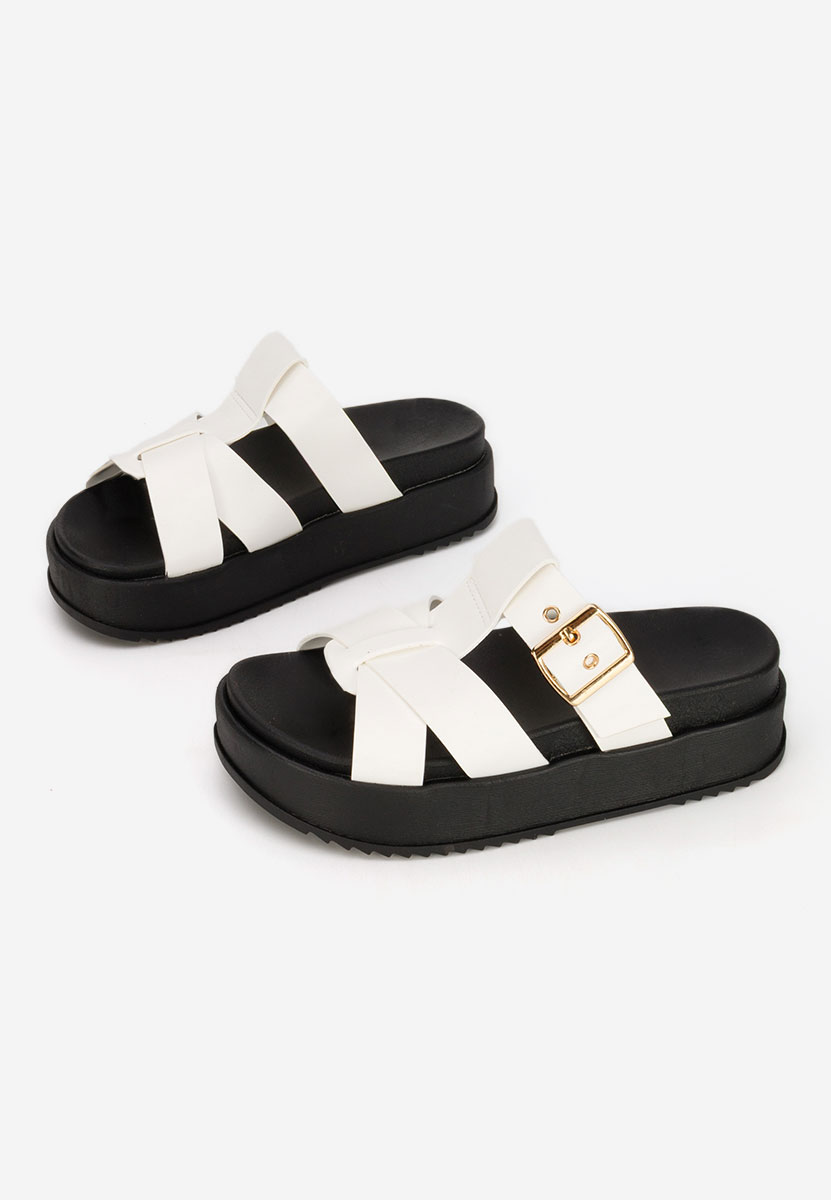 Ciabatte platform Inaria bianchi