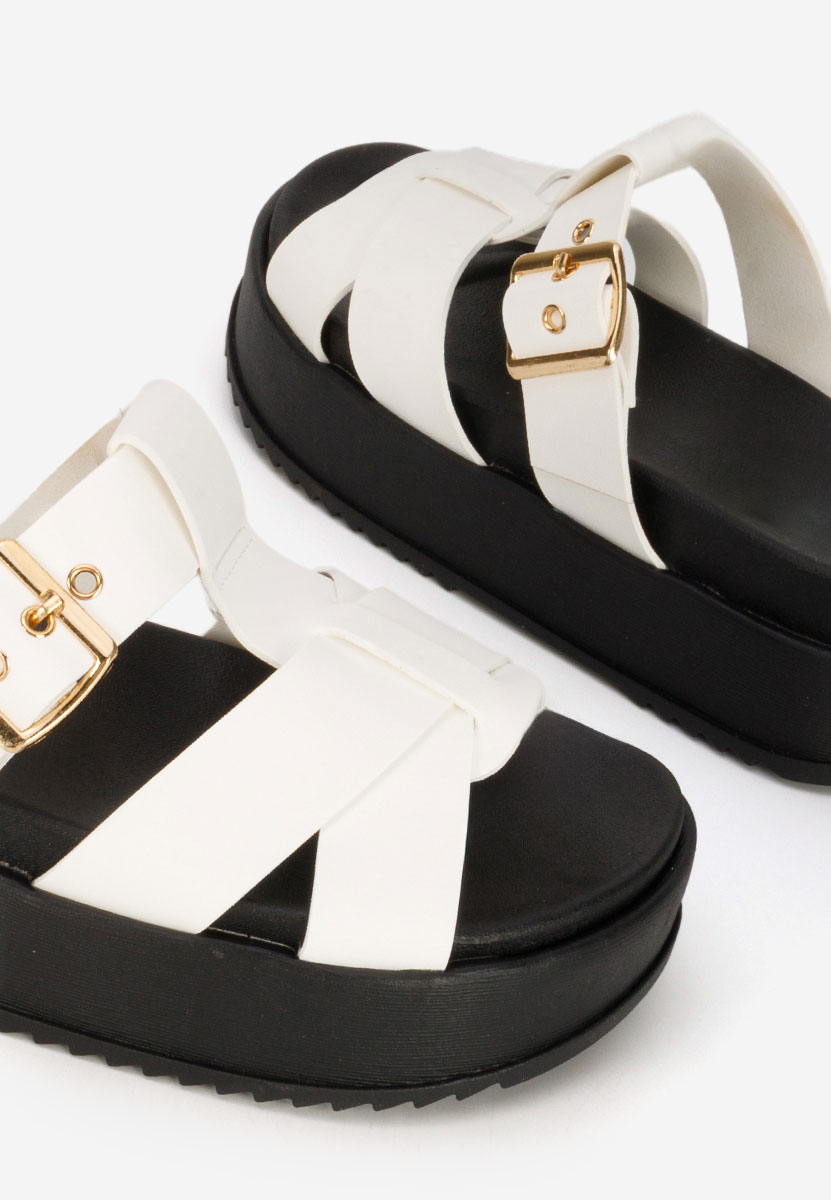 Ciabatte platform Inaria bianchi