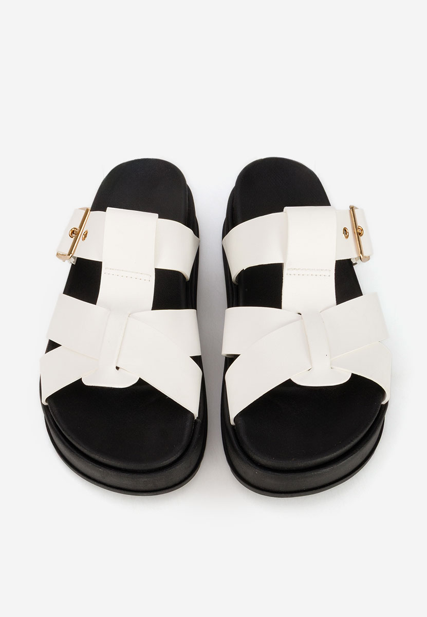 Ciabatte platform Inaria bianchi