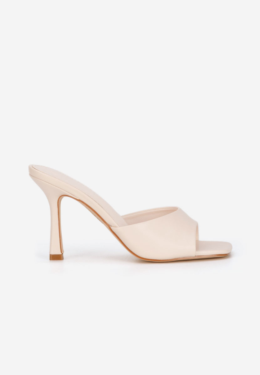 Ciabatte con tacco Elseia beige