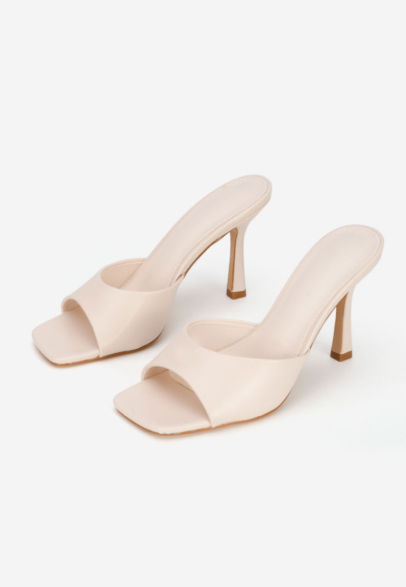 Ciabatte con tacco Elseia beige