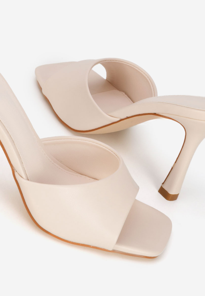 Ciabatte con tacco Elseia beige