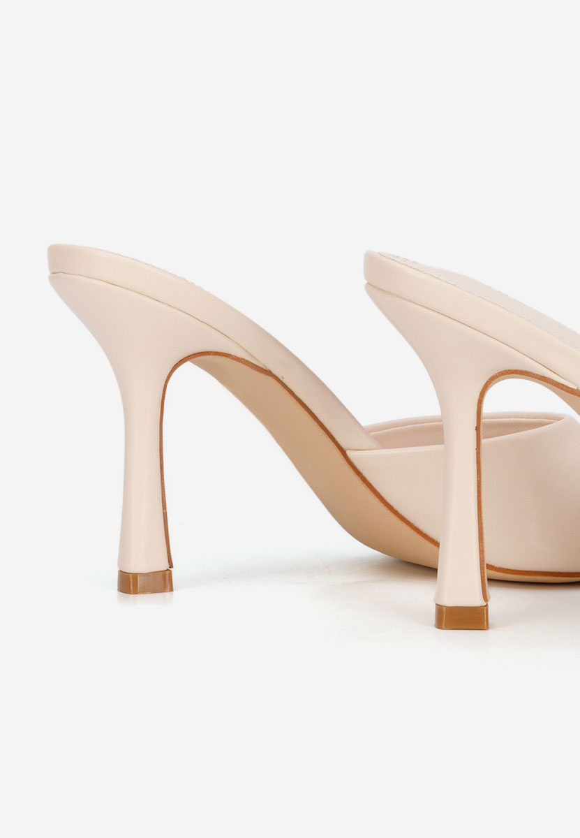 Ciabatte con tacco Elseia beige