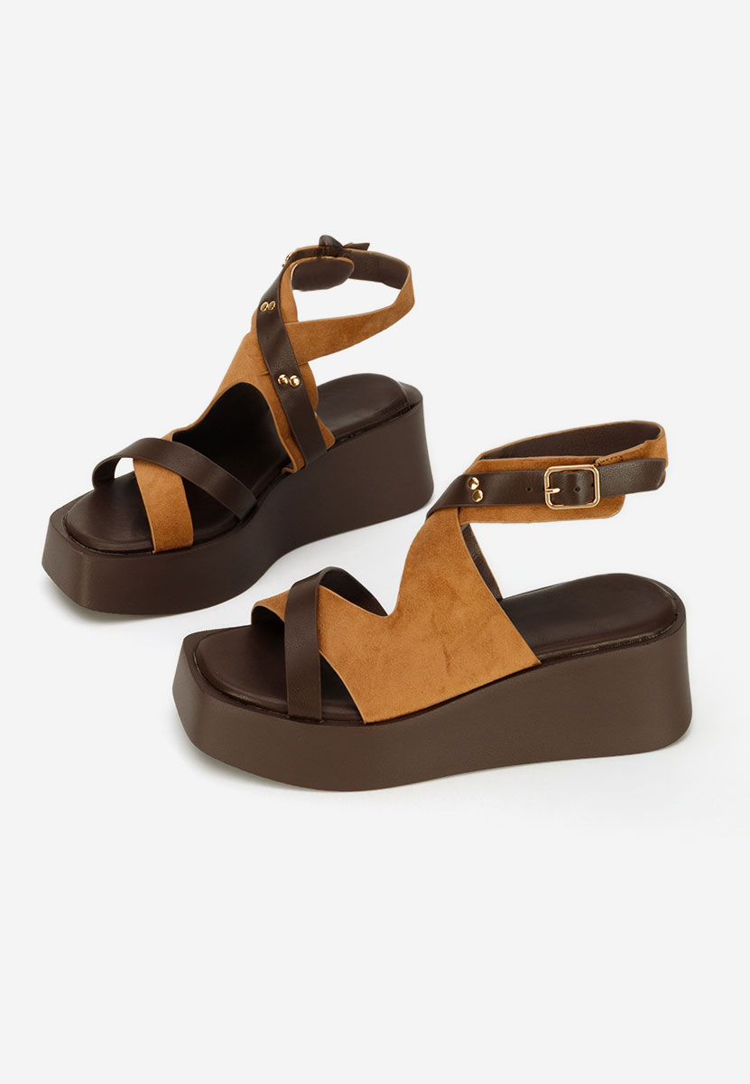 Sandali platform Kataline camel