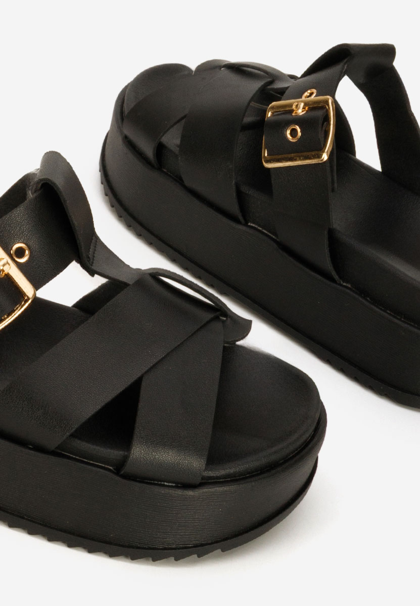 Ciabatte platform Inaria nero