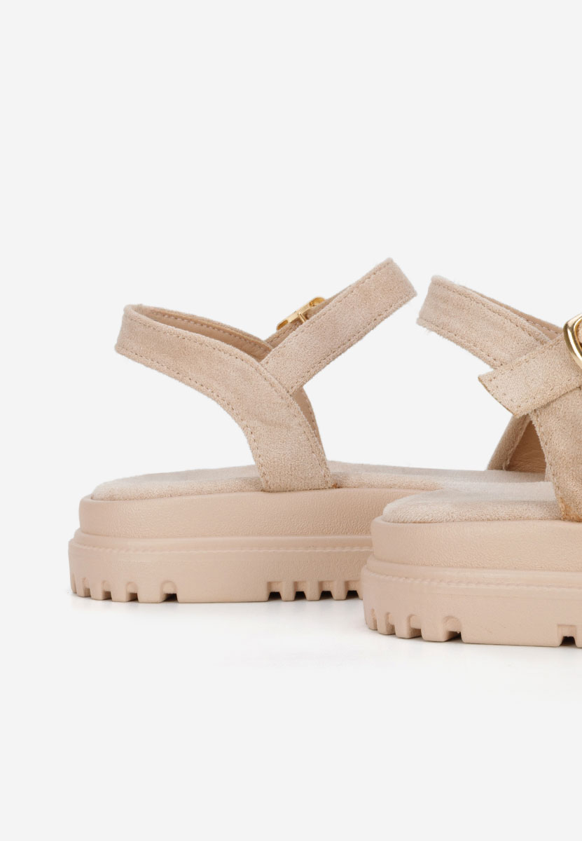 Sandali platform Donetia cachi