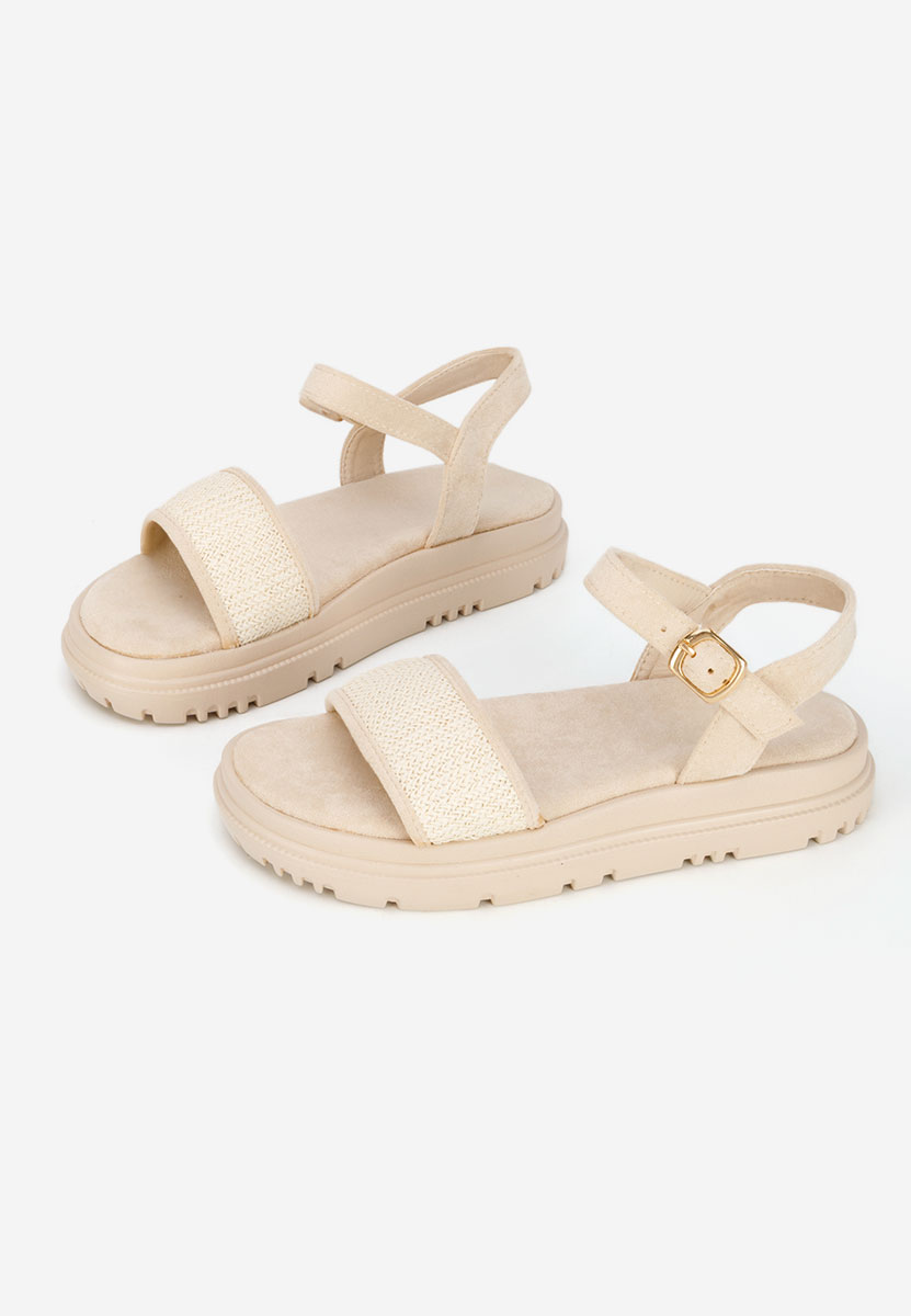 Sandali platform Donetia beige