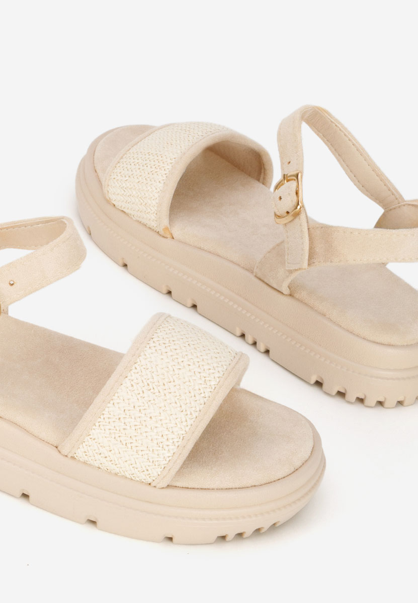 Sandali platform Donetia beige