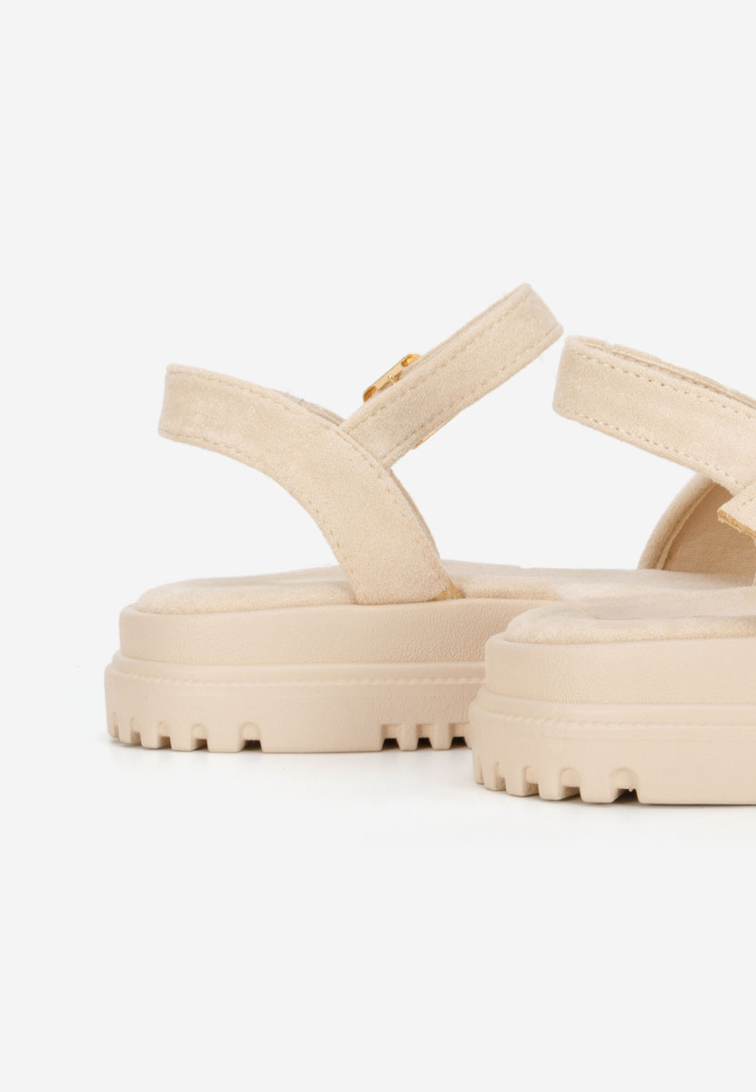 Sandali platform Donetia beige