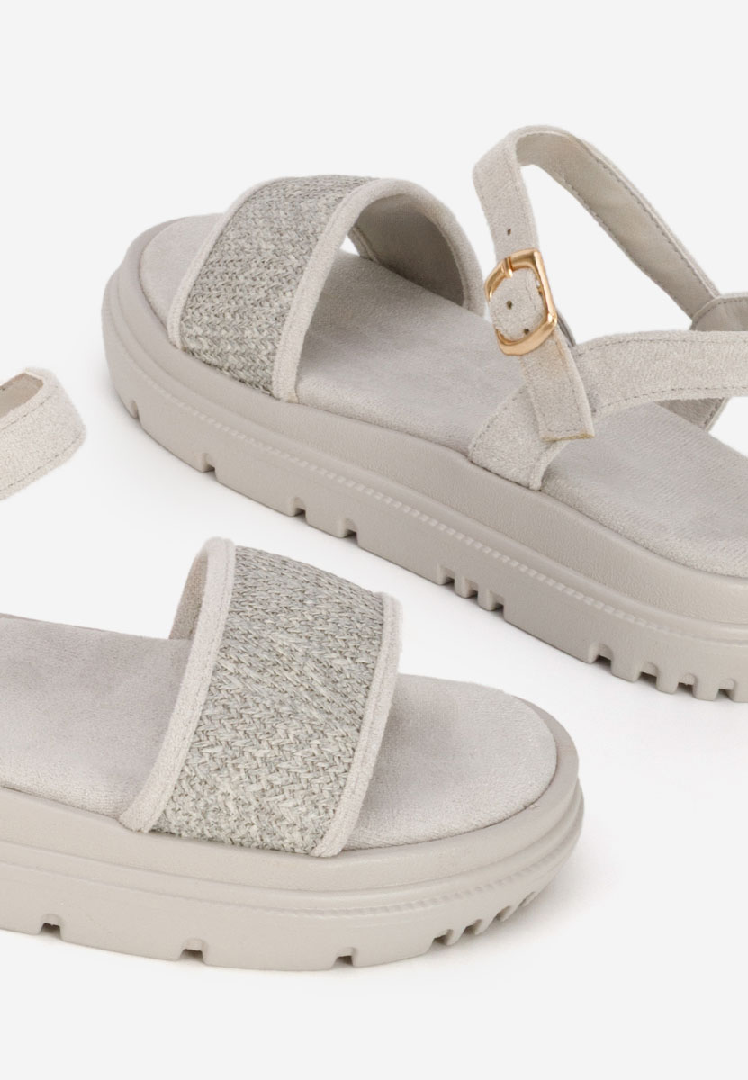 Sandali platform Donetia grigio