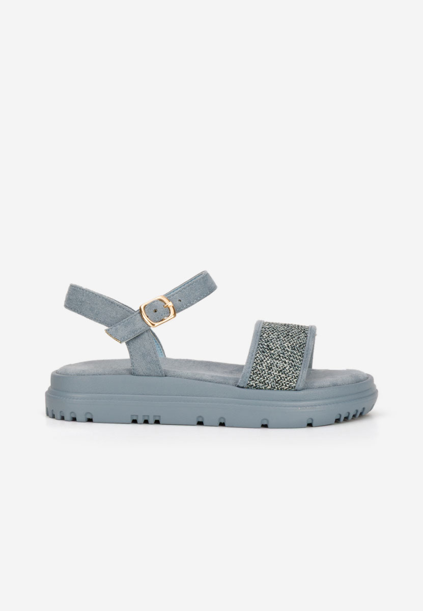 Sandali platform Donetia blu